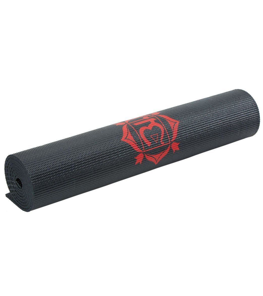 Коврик для йоги 173x61x0.6 см PVC Gaiam Black Chakra 62610 (5818)