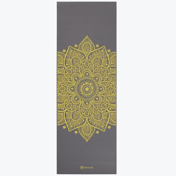 Saltea yoga 173x61x0.6 cm PVC Gaiam Citron Sundial 61333 (5808)