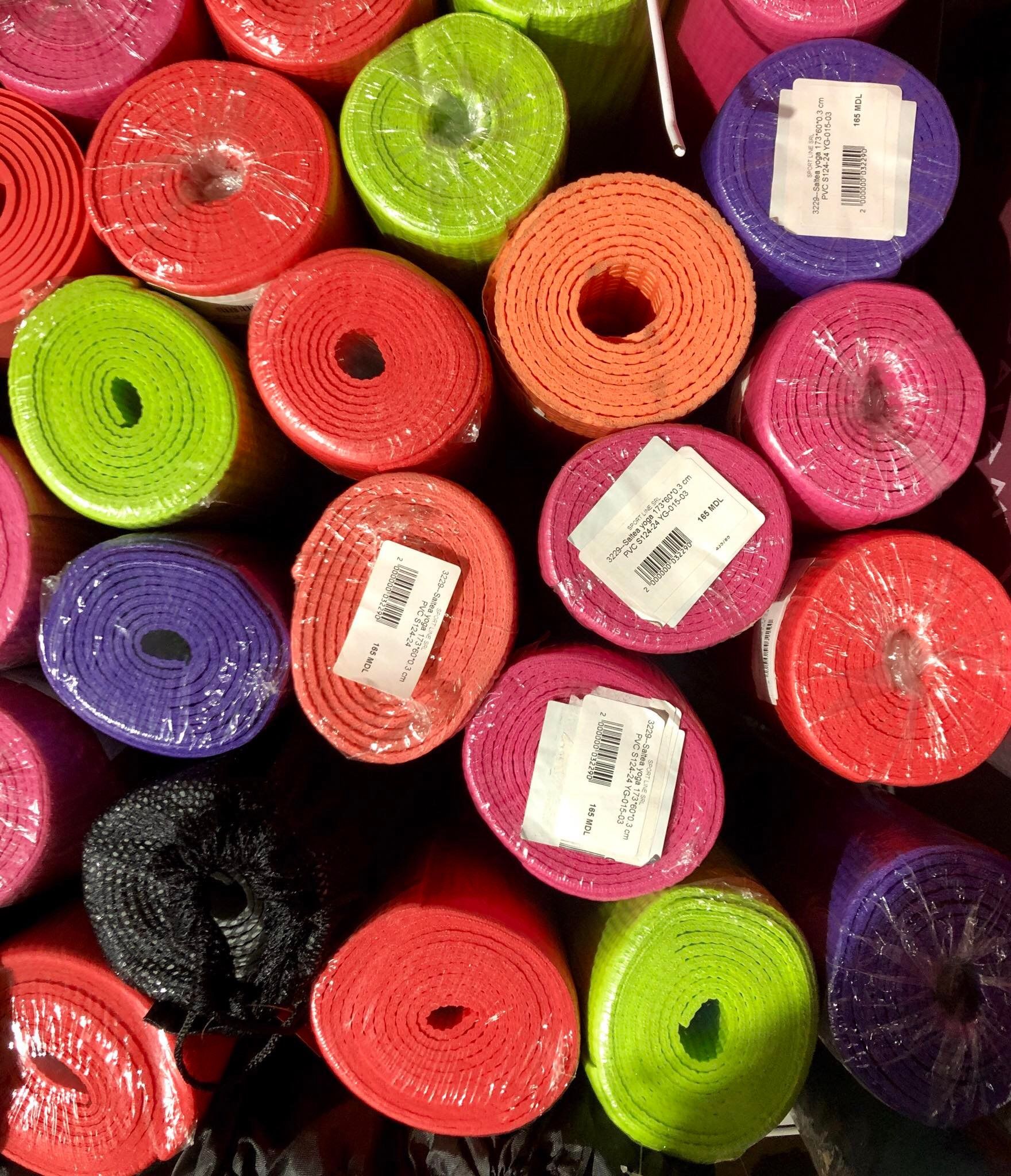 Коврик для йоги 173х60х0.3 см PVC S124-24 / YG-015-03 (3229)