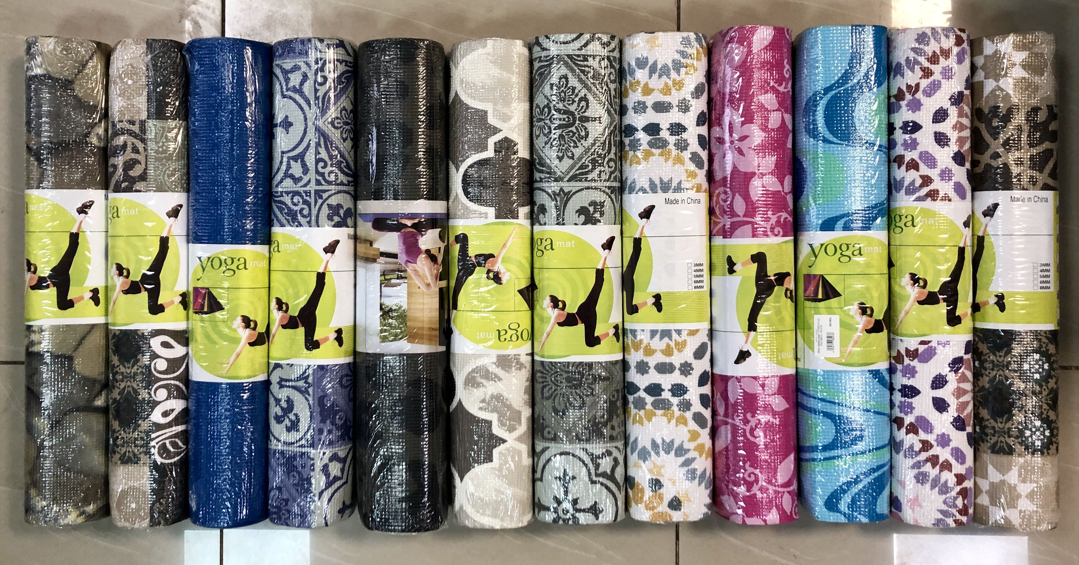 Коврик для йоги 173х60х0.5 см PVC YG-016 (8634)