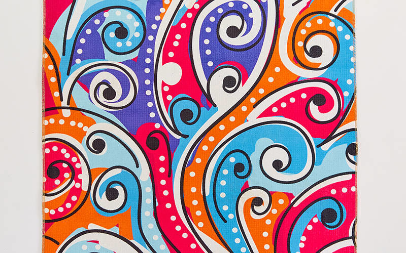 Коврик для йоги и фитнеса замшевый PVC 173х61х0.6 см  6873 (3306)