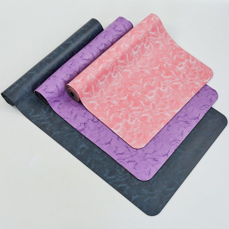 Коврик для йоги 183х68х0.5 см PU 0566 black (3310)