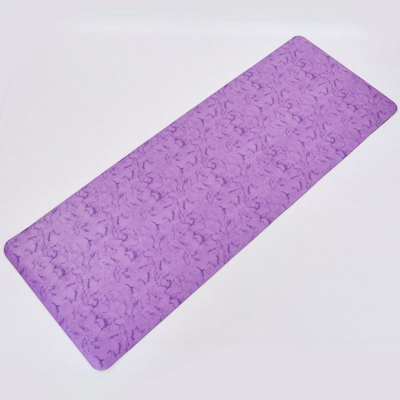 Коврик для йоги 183х68х0.5 см PU 0566 black (3310)