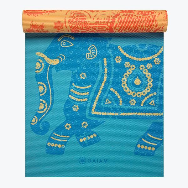 Коврик для йоги двусторонний 173x61x0.6 см PVC Gaiam Elephant 61547 (5809)