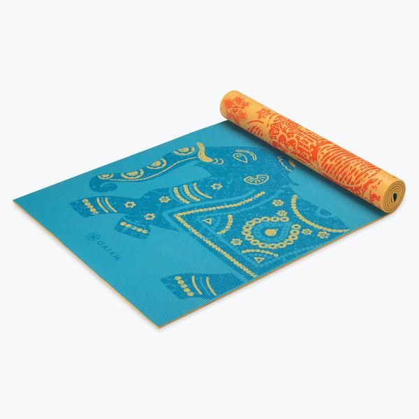 Коврик для йоги двусторонний 173x61x0.6 см PVC Gaiam Elephant 61547 (5809)