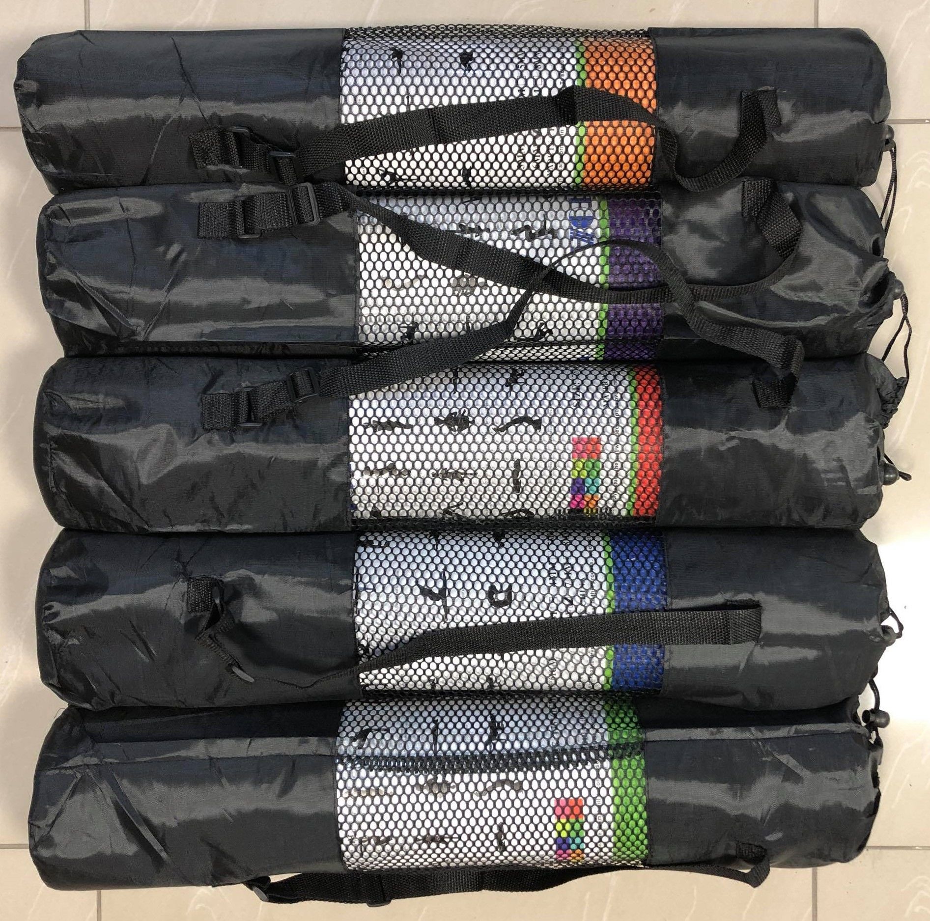 Коврик для йоги с чехлом 173х60х0.6 см PVC  (3730)