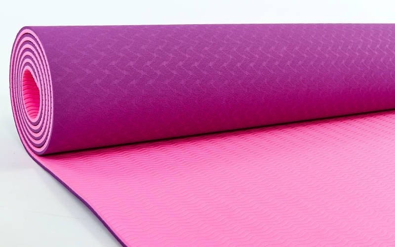 Коврик для йоги с люверсами 182х65х0.6 см TPE (2450)