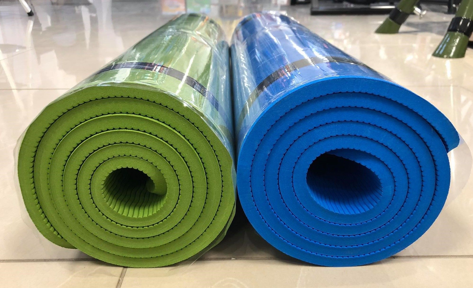 Коврик для йоги с люверсами 183х61х1 см TPE (4325)