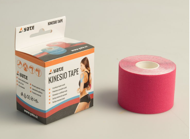 Кинезиотейп 5 см x 5 м Yate SA04726 pink (10858)