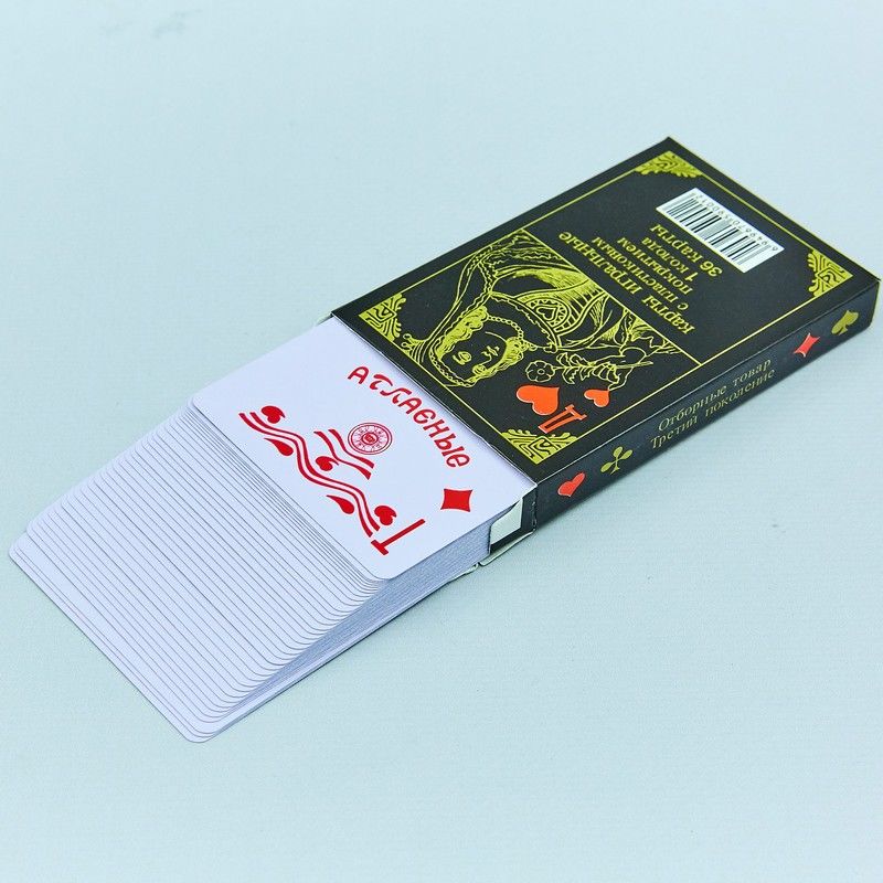 Игральные карты пластиковые (36 шт., 0.4 мм) 9818-777 (3833)