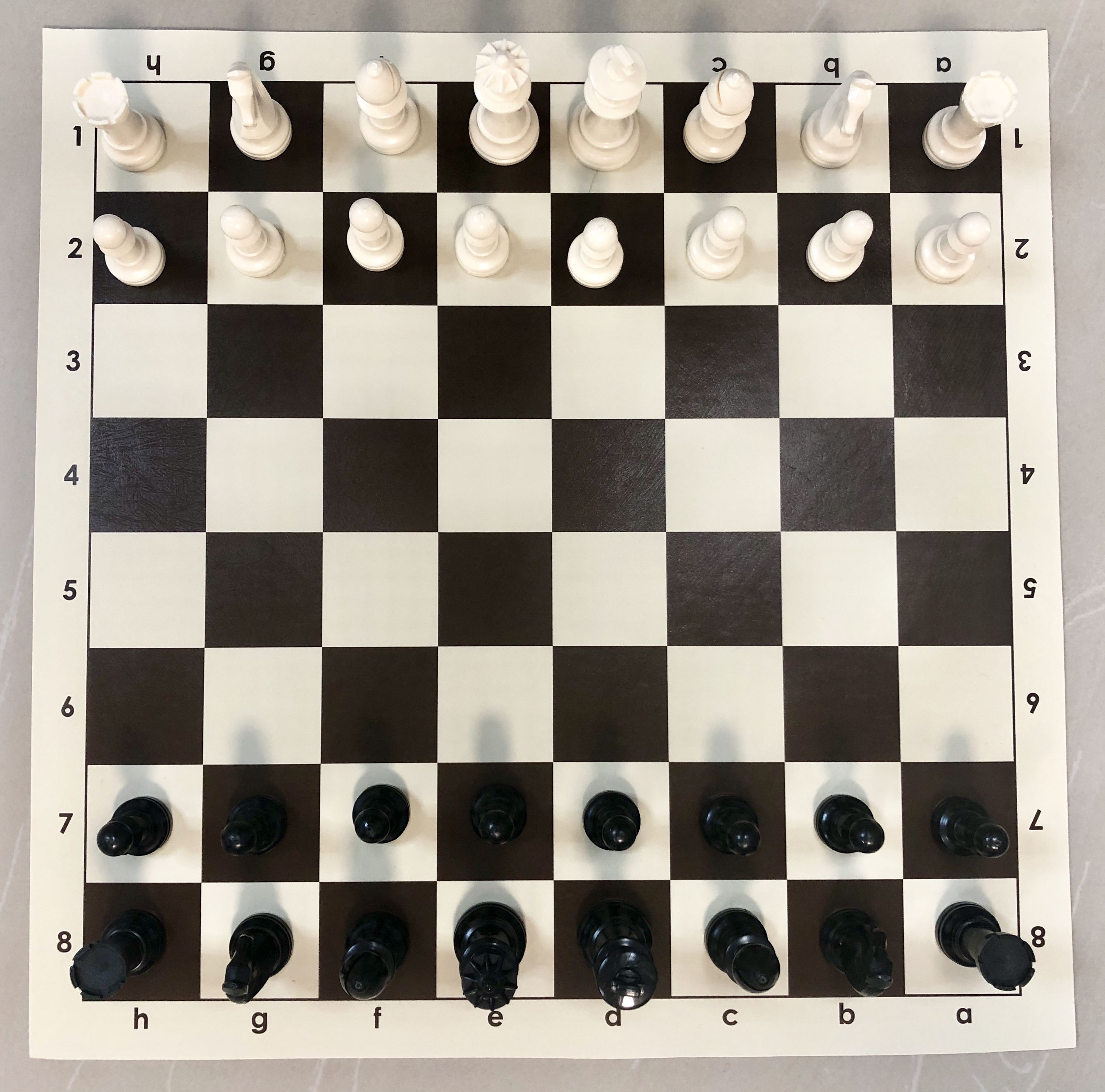 Шахматные фигуры пластиковые, утяжеленные №6 French DCP03H (5246)