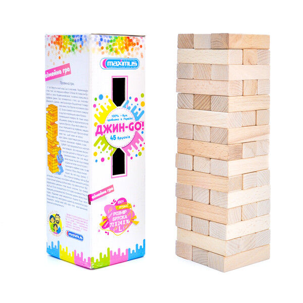 Настольная игра деревянная "Дженга", 45 брусков 5253 (8160)