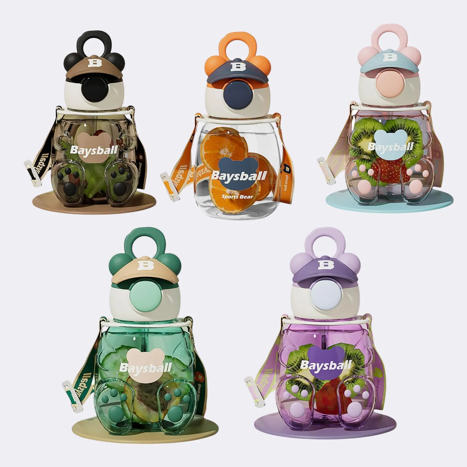 Sticla plastic cu dozator si curea 650 ml 67520 (6090)