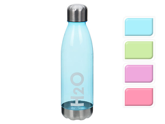 Sticla plastic cu capac si fund metalic 700 ml EH H2O 4663 (7009)