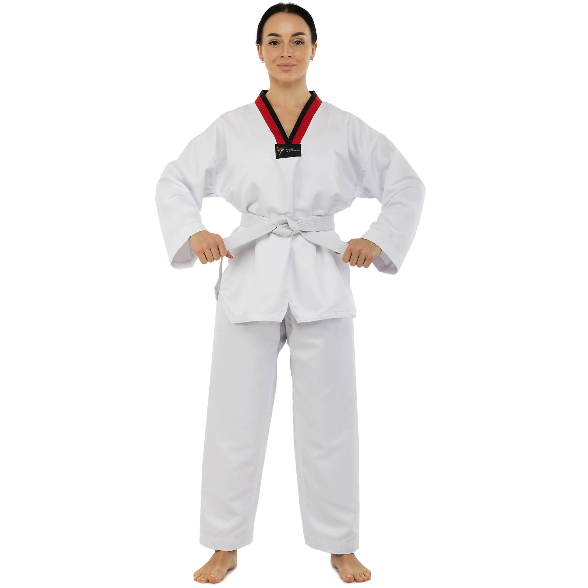 Кимоно для карате / тхэквондо хлопковое р.140 см, 240 г/м2 MA-0016 / MA-0018 / BO-1643 (9412)