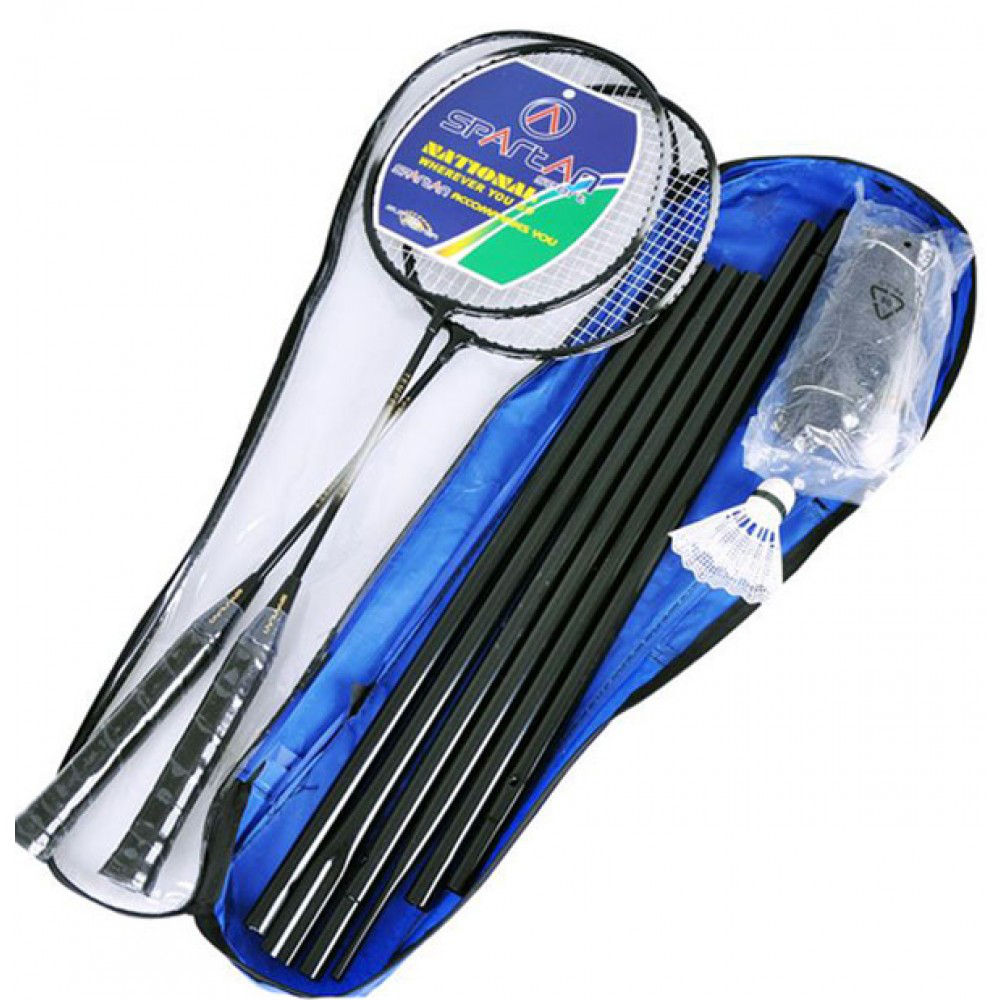Set badminton (palete + fluturasi + stand + plasa + husa) Spartan Delux 5440 (8055)