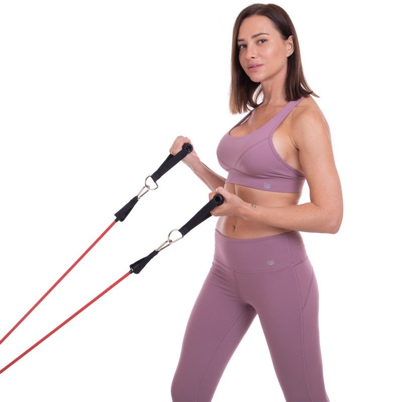 Набор эспандеров (5 жгутов + ручки) Double Cube ET-501 (5571)