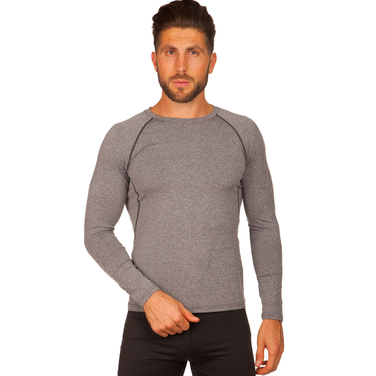 Футболка компрессионная мужская с длинным рукавом XL (р.50-52) Domino 1416 (7650)