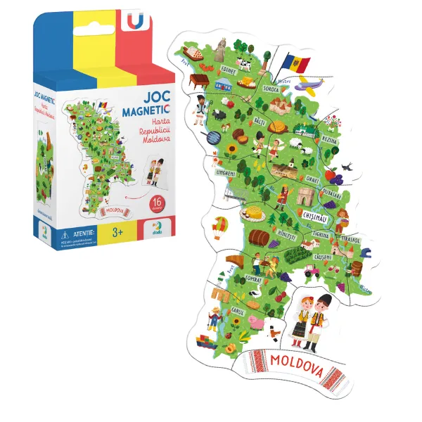 Развивающая магнитная игра "Карта Молдовы" 200283 (11835)