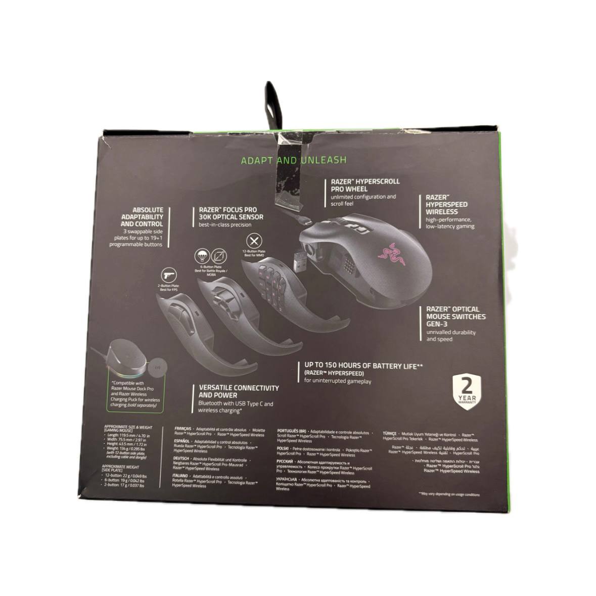 Razer Mouse Naga V2 Pro Wireless