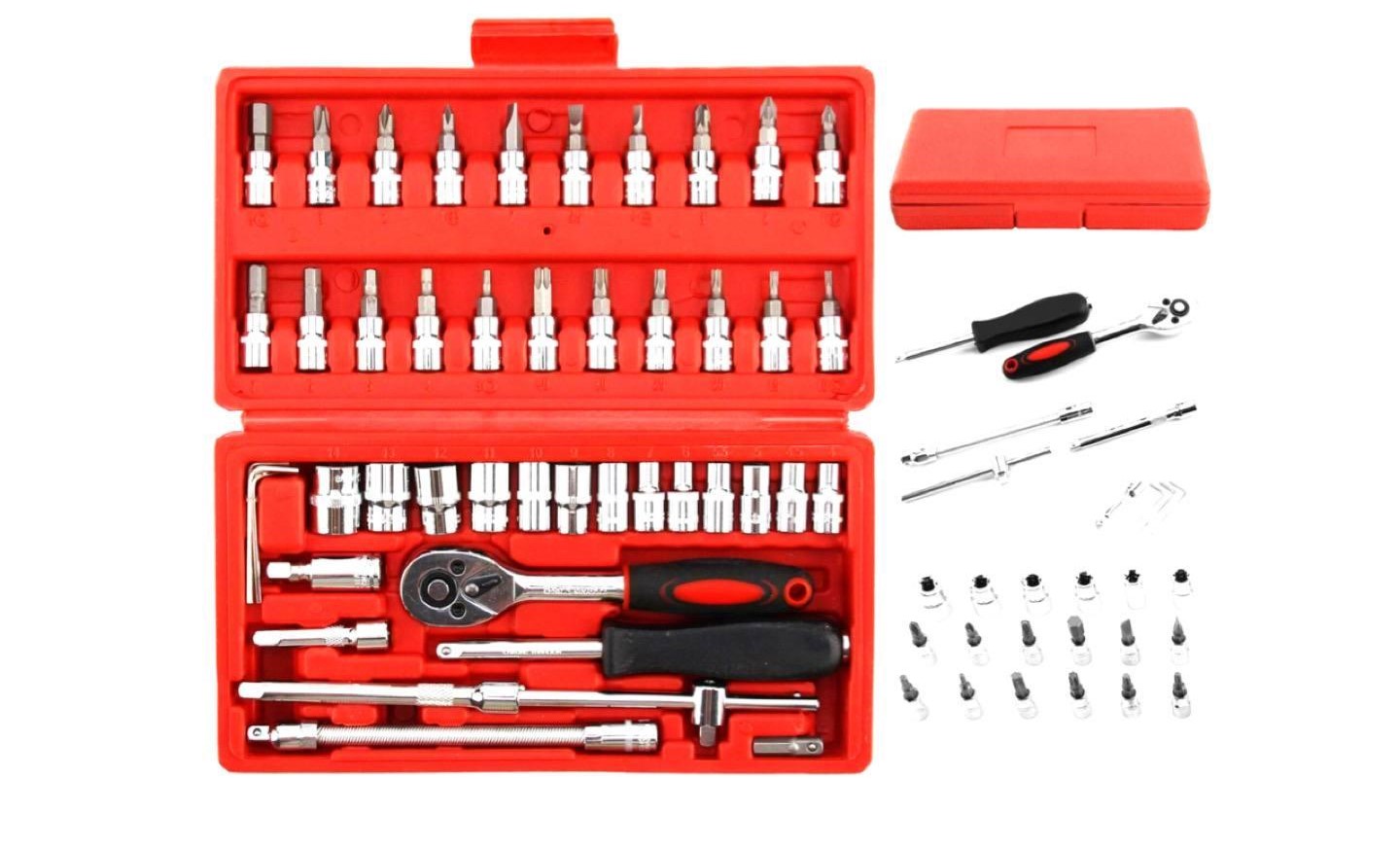 46PCS Socket Ratchet Wrench Set