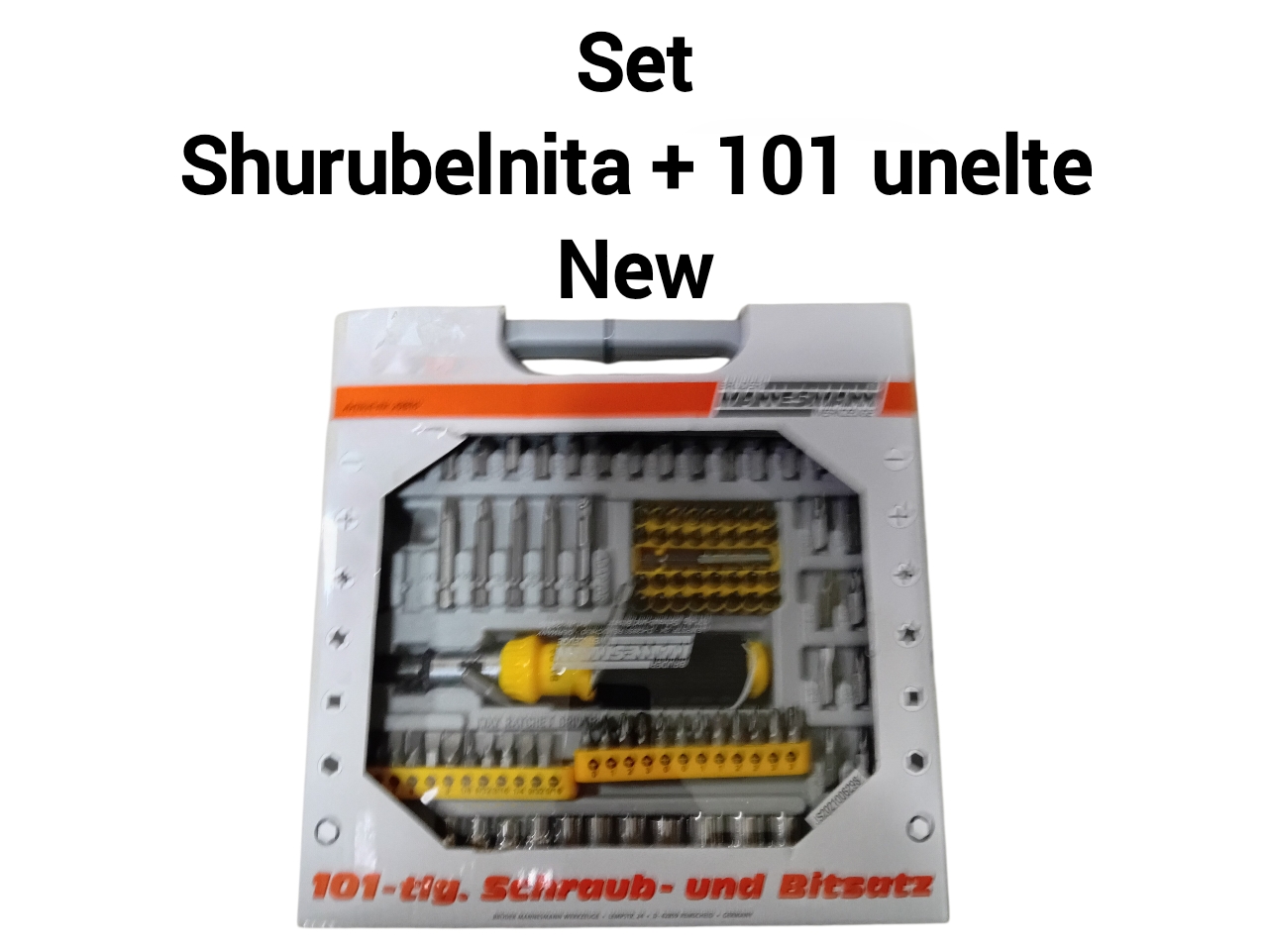 MANNESMANN M29810 Set de șuruburi și biți, 101 piese