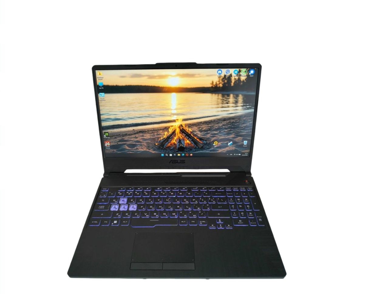 NB ASUS 15.6" TUF Gaming F15 FX506HE (Core i5-11400H 16Gb 512Gb) 15.6" FHD (1920x1080) 144Hz Non-glare, Intel Core i5-11400H (6x Core, 2.7GHz - 4.5GHz, 12Mb), 16Gb
