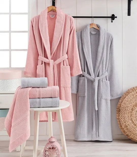 Set 3 pcs: halat cu prosoape (50x90/70x140)