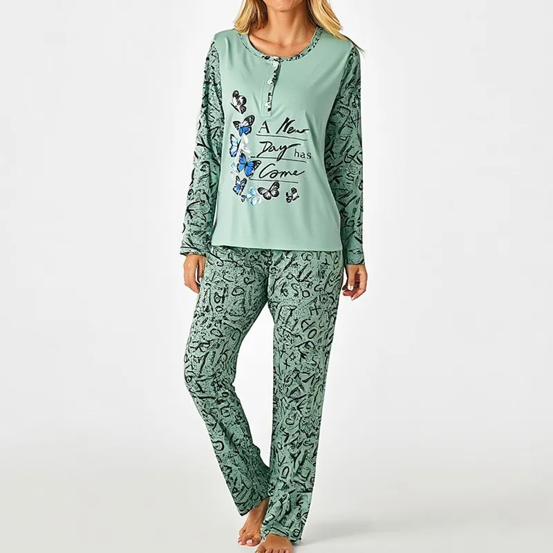 Pijama Dame (maleta cu pantaloni) (48-56)