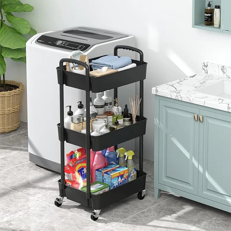 Carucior depozitare cu 3 nivele (40.4x28.7x78)