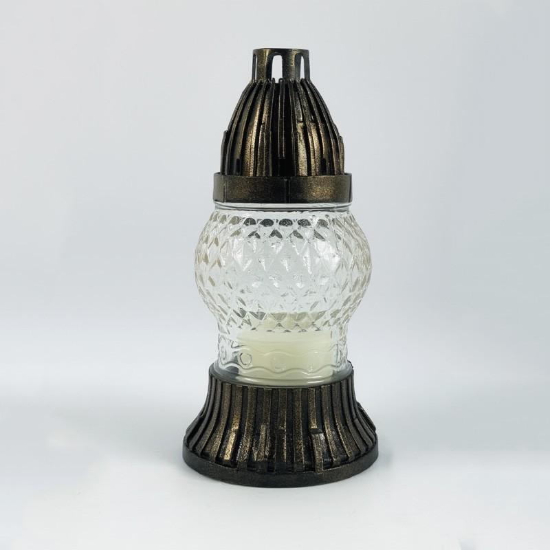 Candela sticla 19.5 cm x 40 g x 13 ore