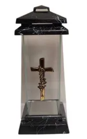 Candela sticla 25 cm