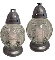 Candela sticla 29 cm x 160 g x 50 ore