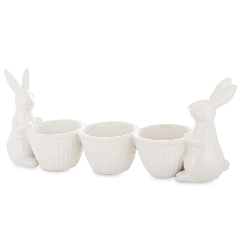 Suport pentru aperitive cu 2 iepurasi 35cm