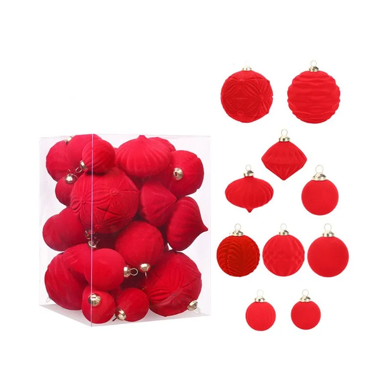 Набор из 35 елочных шаров