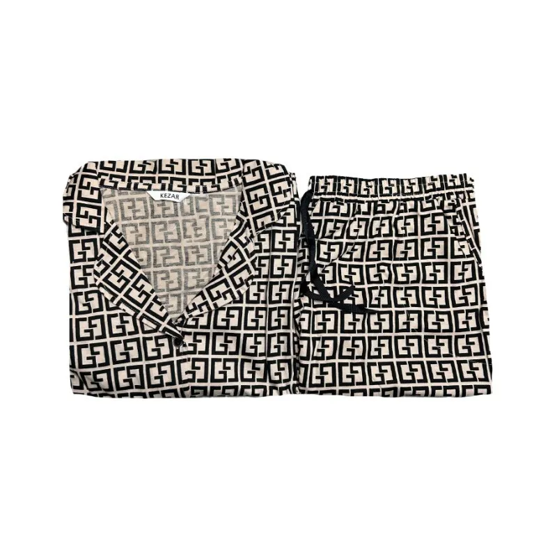 Pijama Dame (camasa m.scurta cu sorti) (48-56)