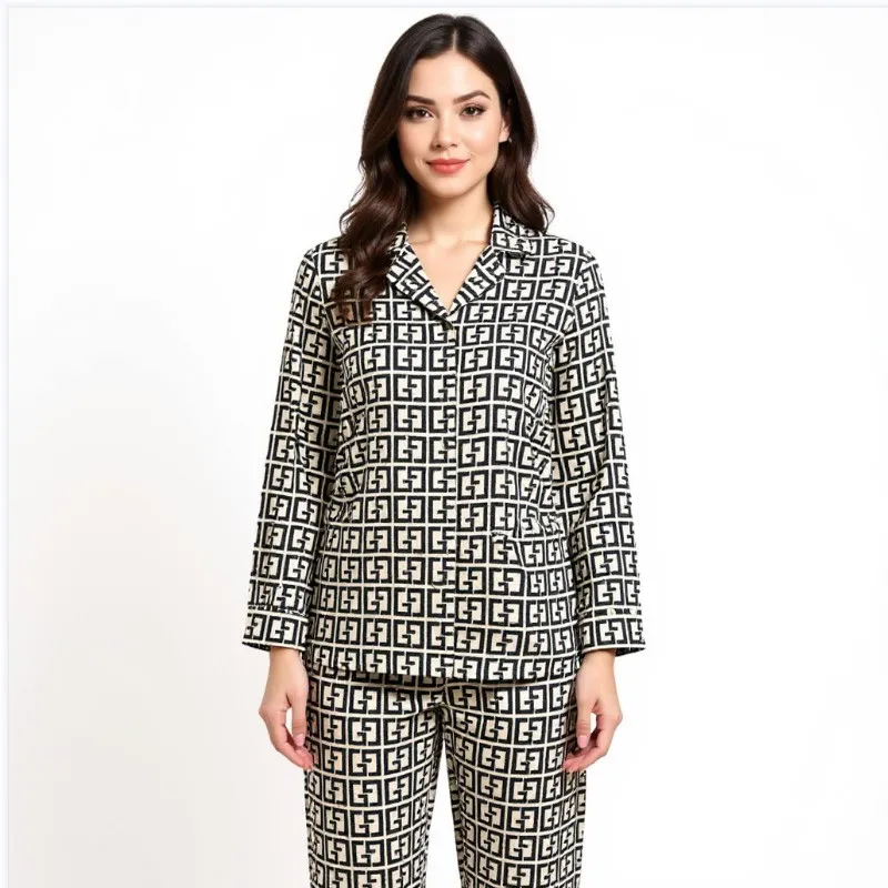 Pijama Dame (camasa m.lunga cu pantaloni) (48-56)