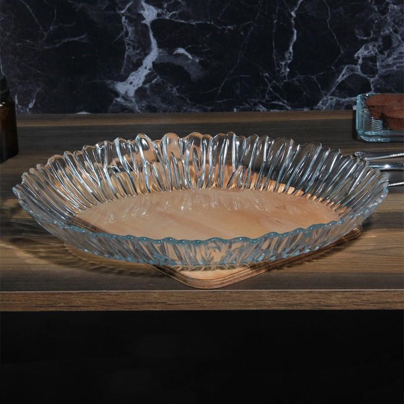 Platou sticla oval Aurora (250x330)