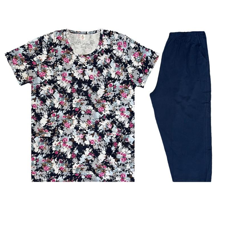 Set Dame tricou cu pantaloni 3 sferturi mix (50-60)