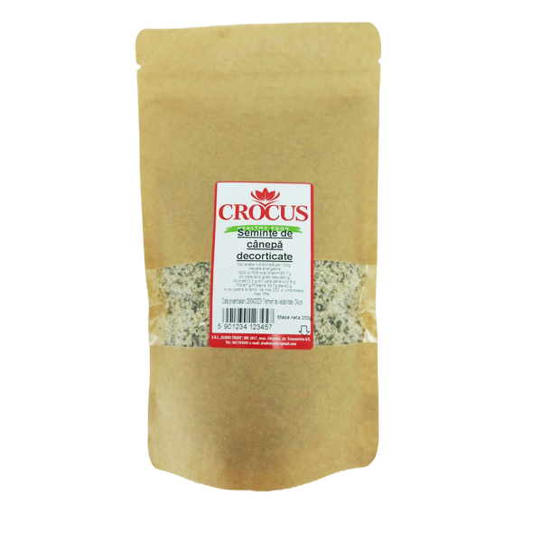 Semințe de cânepă decorticate 250gr
