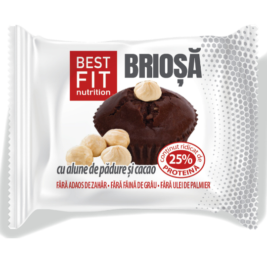 Высокобелковый кекс с лесным орехом и какао 60 гр