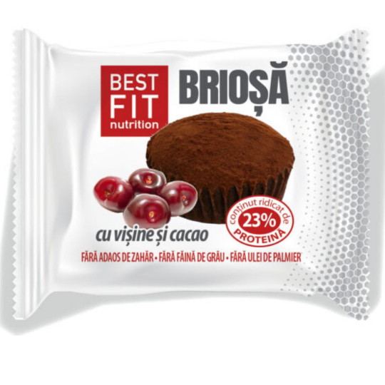 Высокопротеиновый кекс с вишней и какао 60гр