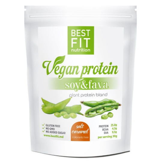 Веганский протеин Pea&Fava соленная карамель 480гр
