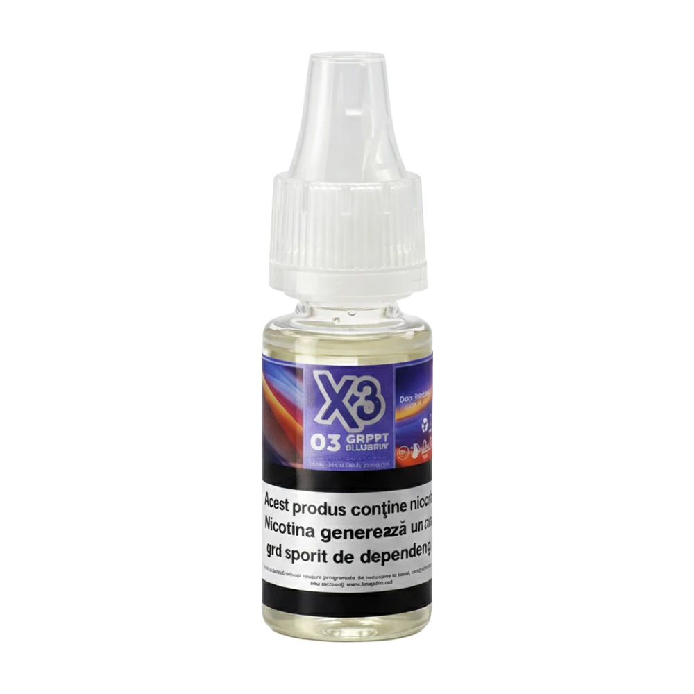X3 E-Liquid 10 ml. Grapefruit Blueberry #3