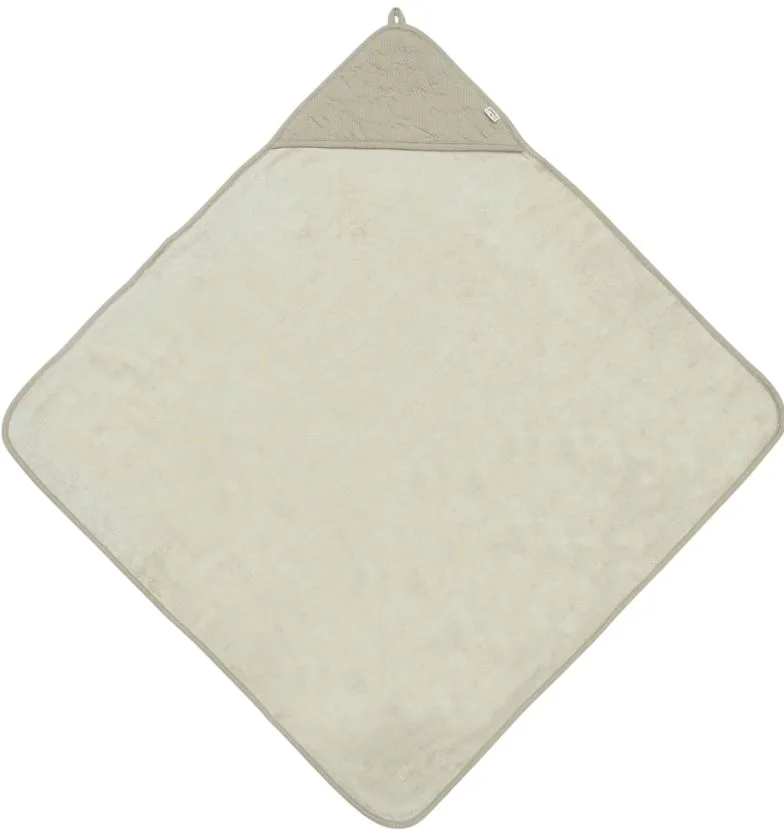 Prosop cu gluga Jollein Soft Waves Olive Green, 75x75cm