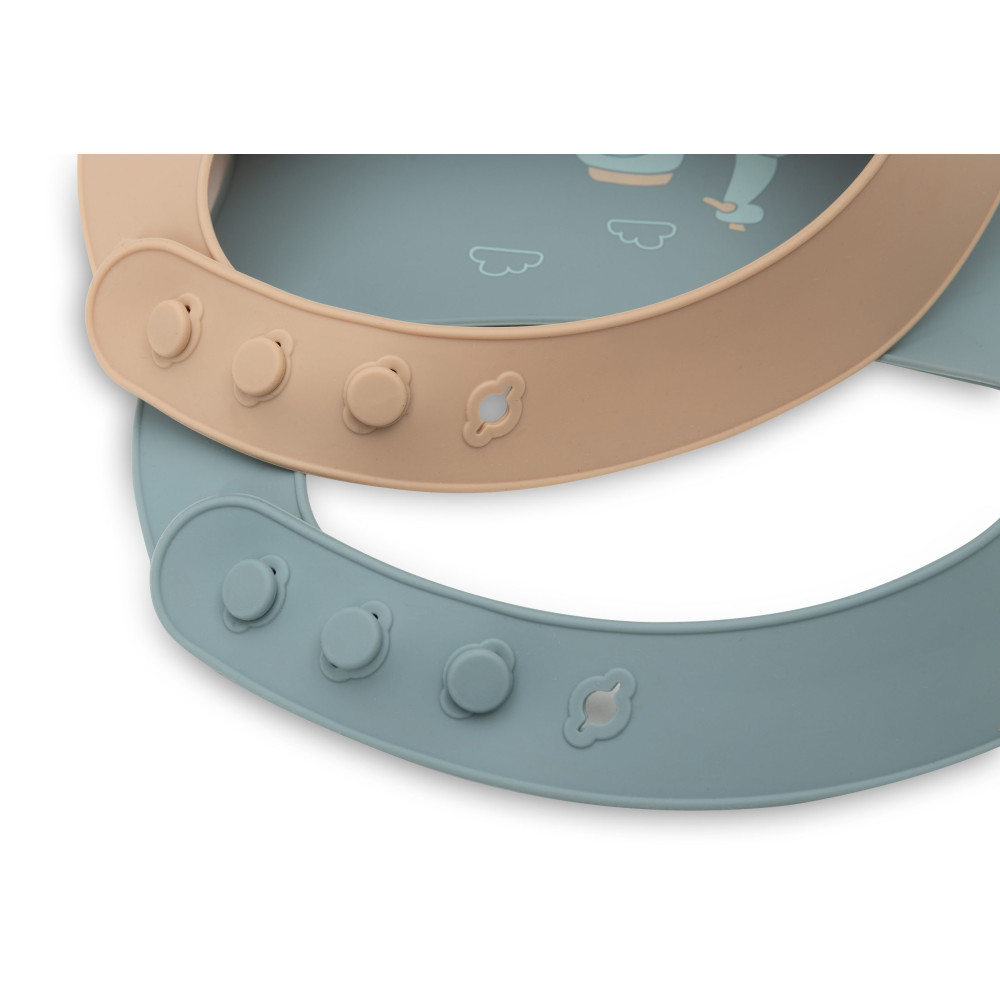 Baveta Silicon On The Go 2 buc, Jollein