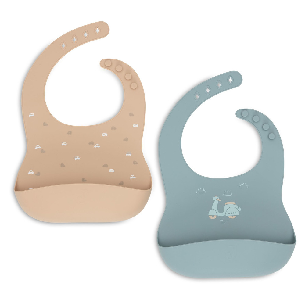 Baveta Silicon On The Go 2 buc, Jollein