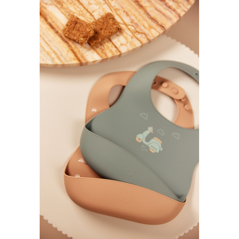 Baveta Silicon On The Go 2 buc, Jollein