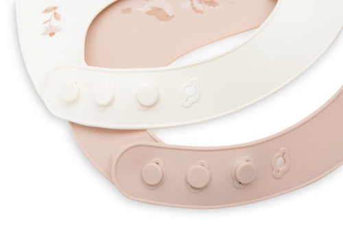 Baveta Silicon Lovely Birds 2 buc, Jollein