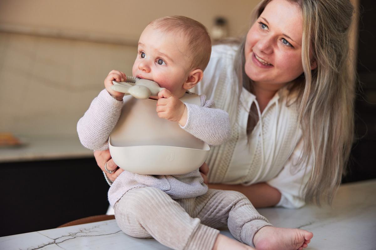 Baveta din silicon nougat, Jollein